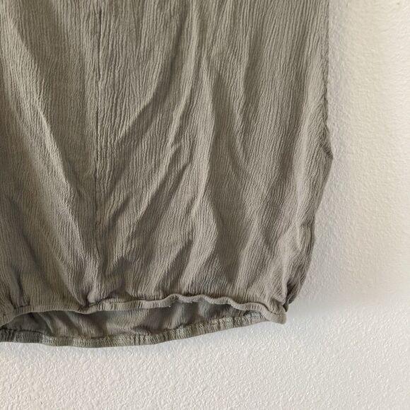 Mable Women's Top Size Medium Cropped Tank Olive Green Chic Boho - Picture 11 of 16